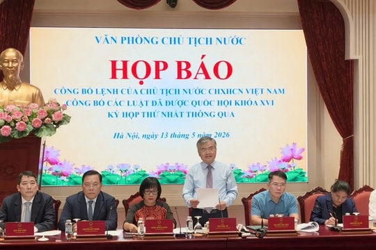 Công bố lệnh của Chủ tịch nước về 9 luật vừa được Quốc hội thông qua