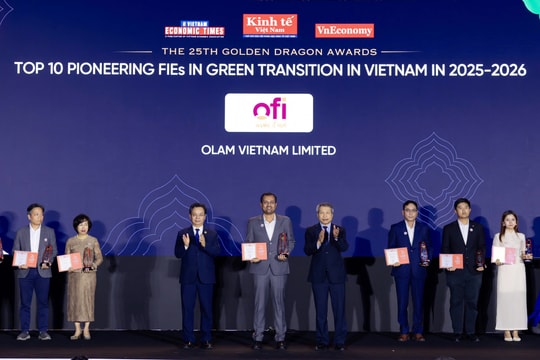 Giải thưởng Rồng Vàng 2026: ofi lọt Top 10 doanh nghiệp FDI chuyển đổi xanh