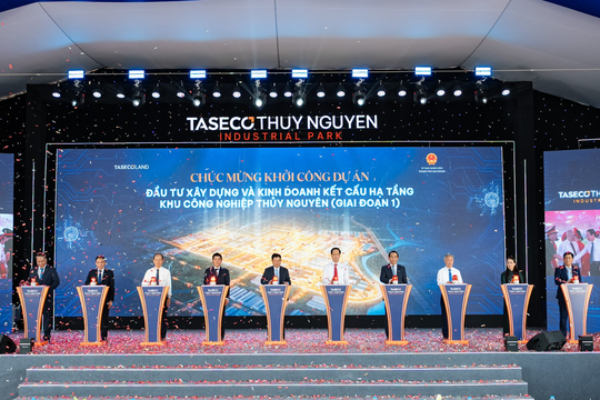 Taseco Land khởi công Khu công nghiệp Thủy Nguyên gần 250 ha, vốn đầu tư 4.000 tỷ đồng