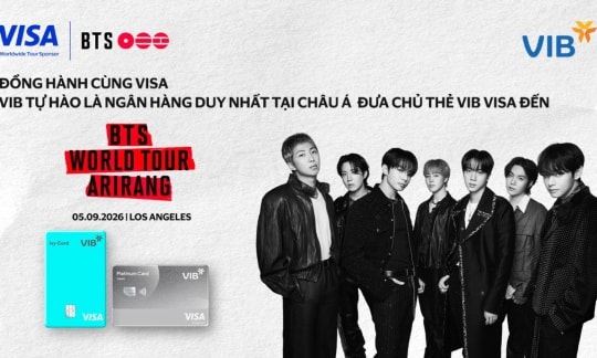 VIB hợp tác cùng Visa, đưa chủ thẻ Việt Nam đến BTS WORLD TOUR "ARIRANG"