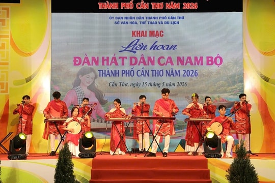 Khai mạc Liên hoan Đàn, hát dân ca Nam Bộ TP. Cần Thơ năm 2026