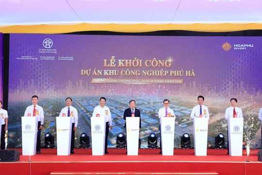 Khởi công Khu công nghiệp Phú Hà, tạo động lực tăng trưởng mới phía Nam Thủ đô
