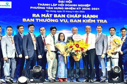 Chính thức ra mắt Hội Doanh nghiệp phường Tân Hưng nhiệm kỳ 2026 - 2031