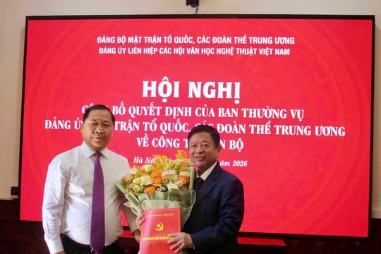 Kiện toàn nhân sự Đảng ủy Liên hiệp các Hội Văn học Nghệ thuật Việt Nam
