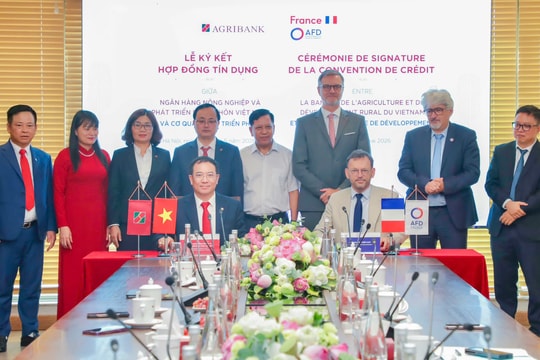 Agribank ký kết Hợp đồng tín dụng Hạn mức tài chính khí hậu với Cơ quan Phát triển Pháp