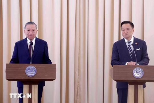 Việt Nam, Thái Lan sẽ đẩy mạnh hợp tác các lĩnh vực tiềm năng