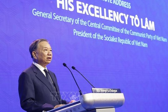 Phát biểu của Tổng Bí thư, Chủ tịch nước Tô Lâm tại phiên khai mạc Đối thoại Shangri-La lần thứ 23