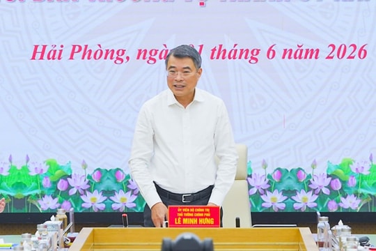 Thủ tướng Chính phủ Lê Minh Hưng: Hải Phòng phải tiên phong đổi mới mô hình tăng trưởng