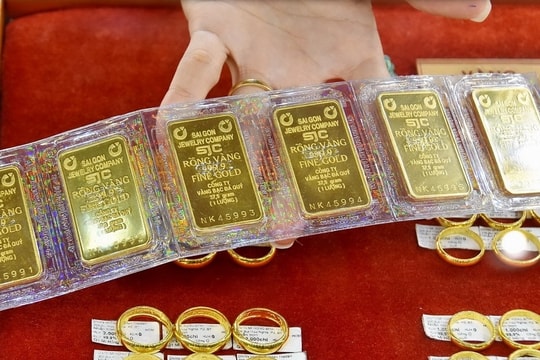 Giá vàng trong nước giảm mạnh