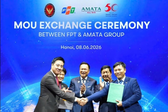 Thủ tướng Thái Lan chứng kiến Lễ ký kết Biên bản Ghi nhớ Chiến lược giữa Amata và FPT