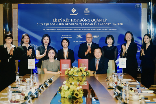 Sun Group hợp tác chiến lược với The Ascott Limited, đưa 4 thương hiệu lưu trú quốc tế lần đầu tới Phú Quốc và TP HCM
