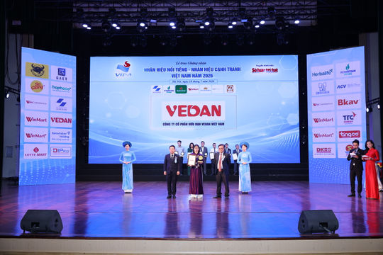 Vedan Việt Nam lần thứ 11 liên tiếp đạt "Nhãn hiệu Nổi tiếng Việt Nam"