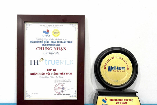 TH TRUE MILK: Top 10 “Nhãn hiệu nổi tiếng Việt Nam 2026”