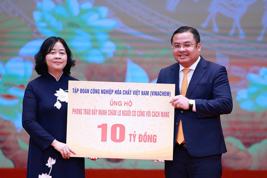 Vinachem dành 10 tỷ đồng tri ân người có công, lan tỏa trách nhiệm doanh nghiệp với cộng đồng