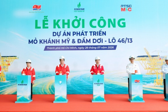 Khởi công dự án Phát triển Mỏ Khánh Mỹ và Đầm Dơi, Lô 46/13