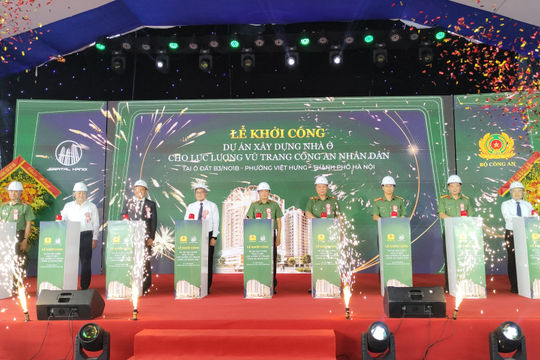 Khởi công dự án hơn 1.693 tỷ đồng xây dựng nhà ở cho lực lượng Công an nhân dân