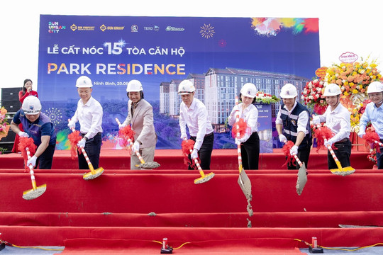 Sun Group Nam Hà Nội thi công “thần tốc”, cất nóc thêm 15 tòa căn hộ chỉ sau hơn một năm