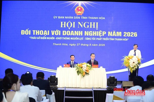 Thanh Hóa đối thoại với doanh nghiệp, tháo gỡ điểm nghẽn khơi thông nguồn lực