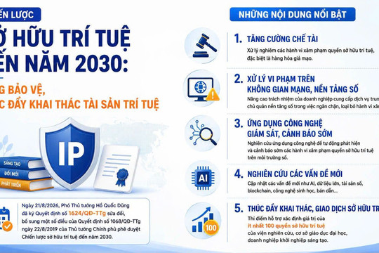 Siết chặt chế tài, nâng trách nhiệm bảo vệ quyền sở hữu trí tuệ