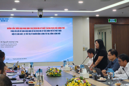 TP HCM hướng dẫn thực hiện Nghị định số 243/2026/NĐ-CP về điện mặt trời mái nhà đến từng phường, xã