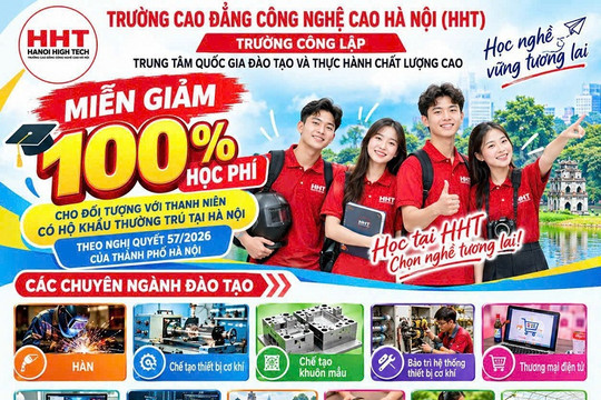 TRƯỜNG CAO ĐẲNG CÔNG NGHỆ CAO HÀ NỘI (HHT): CƠ HỘI ĐẶC BIỆT DÀNH CHO HỌC SINH CÓ HỘ KHẨU THƯỜNG TRÚ TẠI HÀ NỘI