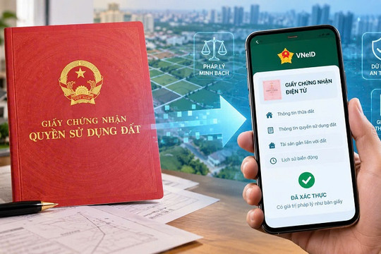 Sổ đỏ điện tử tích hợp trên VNeID: Giá trị pháp lý đến đâu?