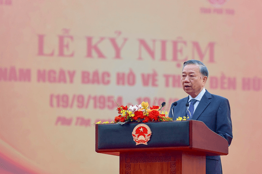 Phát biểu của Tổng Bí thư, Chủ tịch nước Tô Lâm tại Lễ kỷ niệm 72 năm Ngày Bác Hồ về thăm Đền Hùng