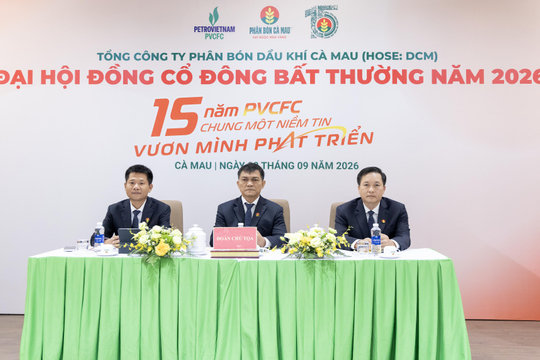 PVCFC thông qua các quyết sách quan trọng tại Đại hội Cổ đông bất thường 2026