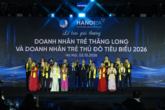 Doanh nhân trẻ Hà Nội được khen thưởng vì những đóng góp cho Thủ đô
