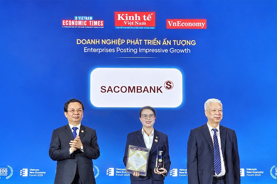 Sacombank được vinh danh thương hiệu mạnh 2026
