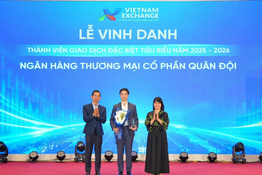 MB được VNX vinh danh thành viên giao dịch đặc biệt tiêu biểu trên thị trường trái phiếu