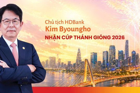 Chủ tịch HDBank Kim Byoungho nhận cúp Thánh Gióng 2026, ghi dấu trong Top 10 Doanh nhân Việt Nam tiêu biểu