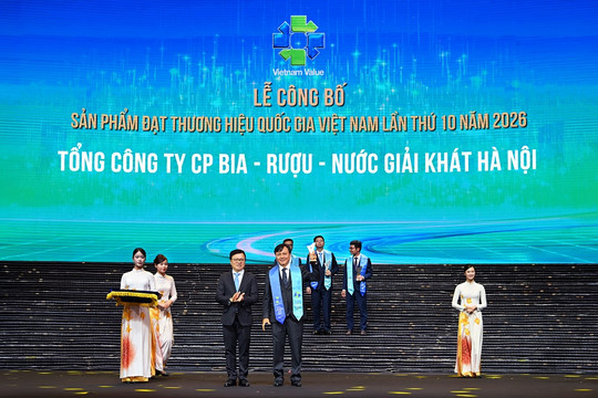 HABECO 8 lần liên tiếp được vinh danh Thương hiệu Quốc gia Việt Nam
