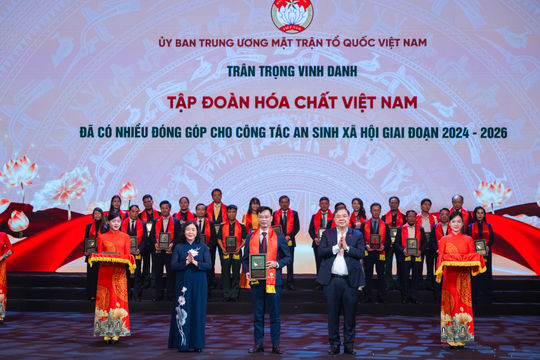 Vinachem được vinh danh vì đóng góp cho công tác an sinh xã hội giai đoạn 2024–2026
