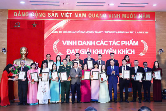 Phóng viên Tạp chí Diễn đàn Doanh nghiệp tiếp tục đạt giải cuộc thi bảo vệ nền tảng tư tưởng của Đảng