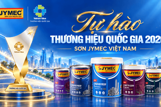 Sơn JYMEC được vinh danh Thương hiệu Quốc gia Việt Nam 2026