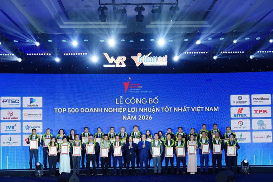 PROFIT-TOP500 năm 2026: Vinh danh doanh nghiệp lợi nhuận tốt, hướng tới tăng trưởng bền vững