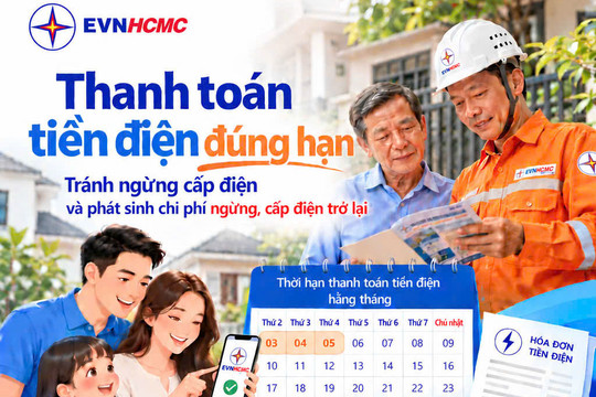 EVNHCMC ban hành đơn giá ngừng, cấp điện trở lại