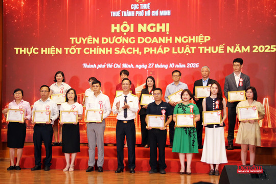 TP HCM: Tôn vinh 358 doanh nghiệp tiêu biểu, hướng tới mục tiêu thu ngân sách 1 triệu tỷ đồng