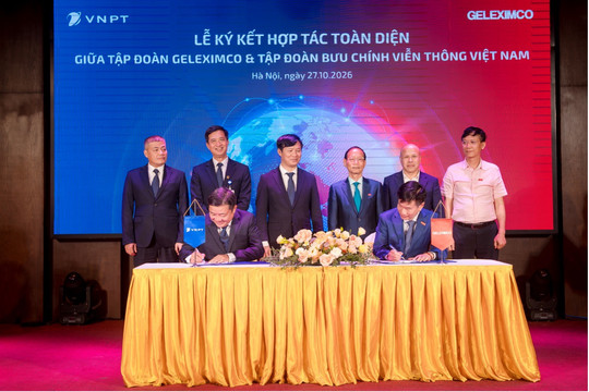 Geleximco, ABBank ký kết hợp tác toàn diện với VNPT, kết nối tài chính – sản xuất - công nghệ phục vụ khách hàng