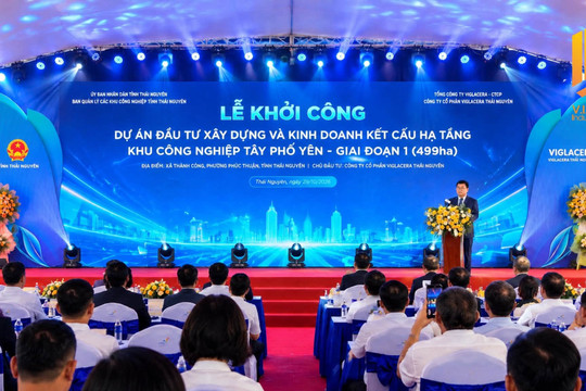 Thái Nguyên đồng loạt khởi công 5 dự án hơn 7.000 tỷ đồng