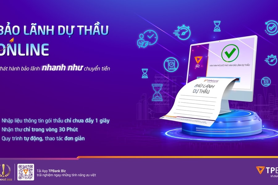 Doanh nghiệp được cấp ngay Hạn mức tín chấp bảo lãnh dự thầu online lên tới 10 tỷ đồng