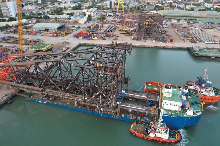 Khởi công thi công biển và ghi nhận 2,3 triệu giờ an toàn Dự án phát triển mỏ Đại Hùng pha 3