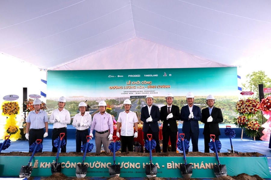 Khởi công tuyến đường kết nối Long An - TP.HCM