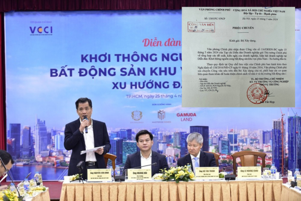 Văn phòng Chính phủ đề nghị xem xét các kiến nghị tại Diễn đàn "Khơi thông nguồn cung bất động sản phía Nam - Xu hướng đầu tư"