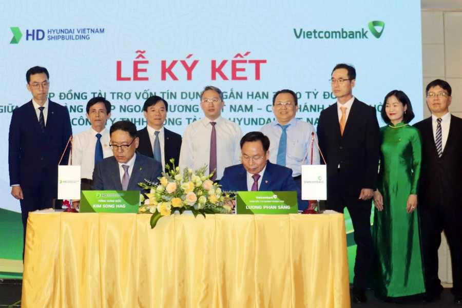 Vietcombank Khánh Hòa cấp tín dụng 3.800 tỷ đồng cho Đóng tàu HD Hyundai Việt Nam