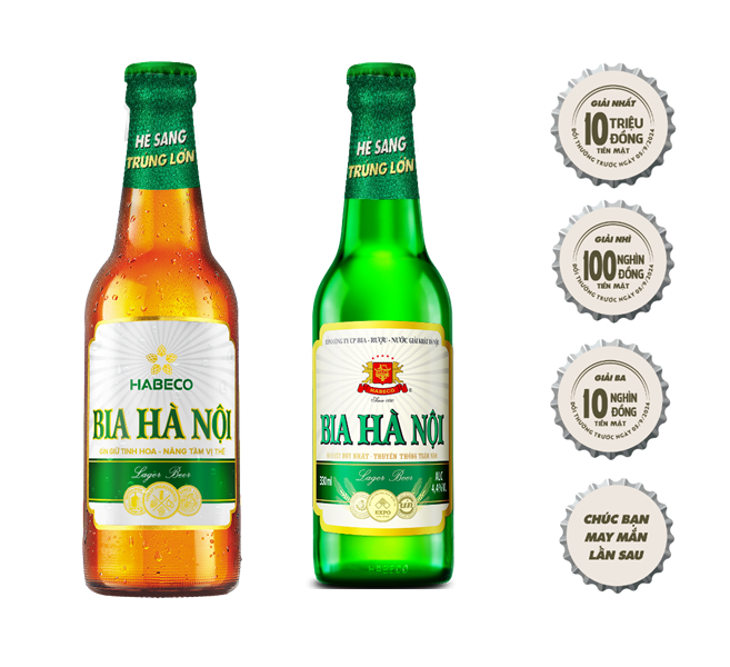 Bật nắp Bia Hà Nội chai xanh, trúng ngay 10 triệu tiền mặt