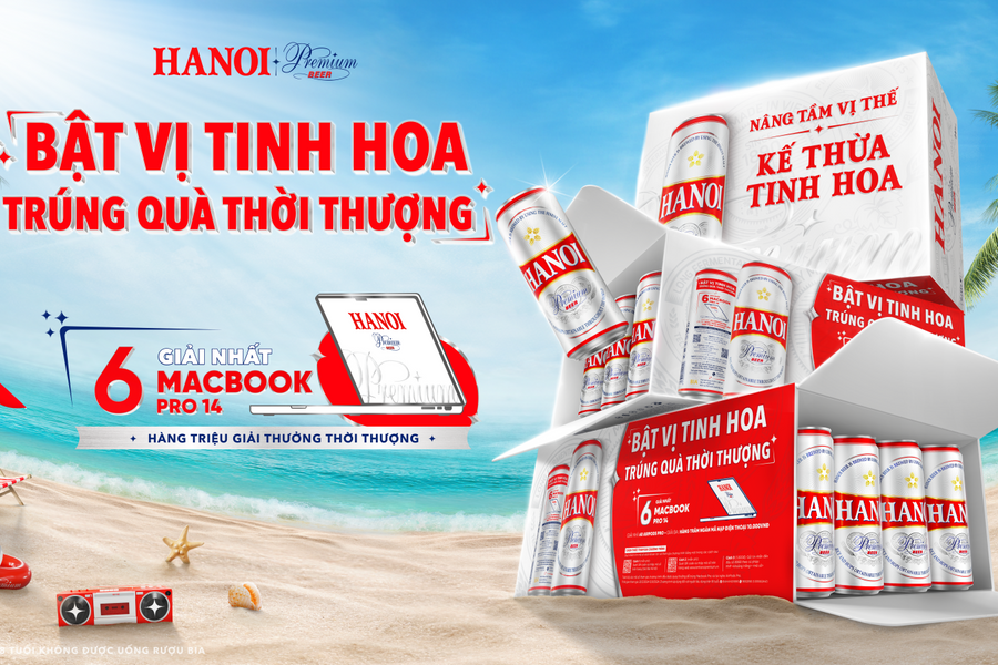 Bia Hà Nôi tri ân khách hàng “Bật Vị Tinh Hoa - Trúng Quà Thời Thượng”