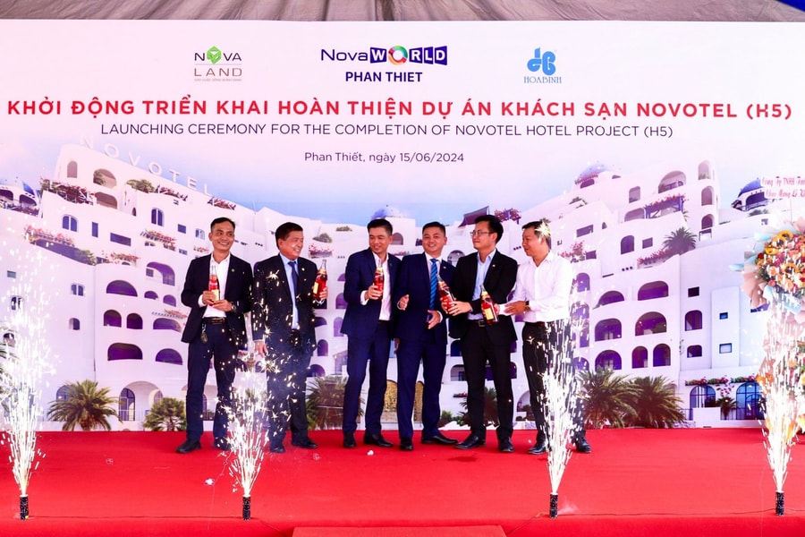 Novaland và Hòa Bình khởi động triển khai hoàn thiện khách sạn Novotel tiêu chuẩn 5 sao quốc tế