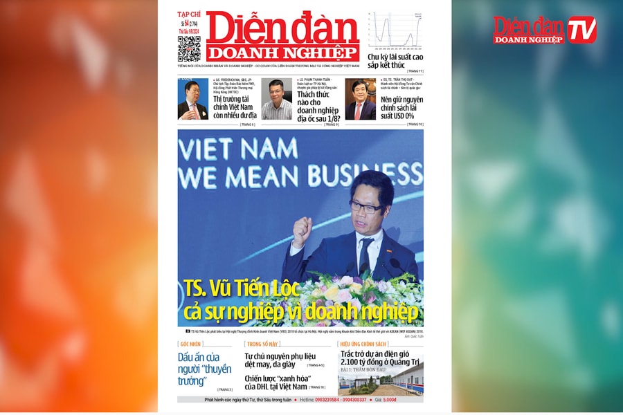 ĐIỂM BÁO NGÀY 9/8: TS Vũ Tiến Lộc: cả sự nghiệp vì doanh nghiệp